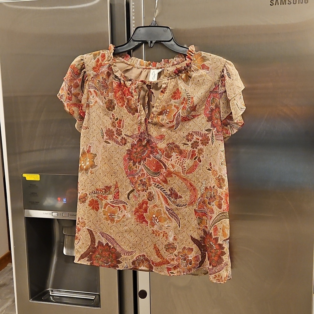 💕JOIE💕 Multicolor Patterned Blouse Medium